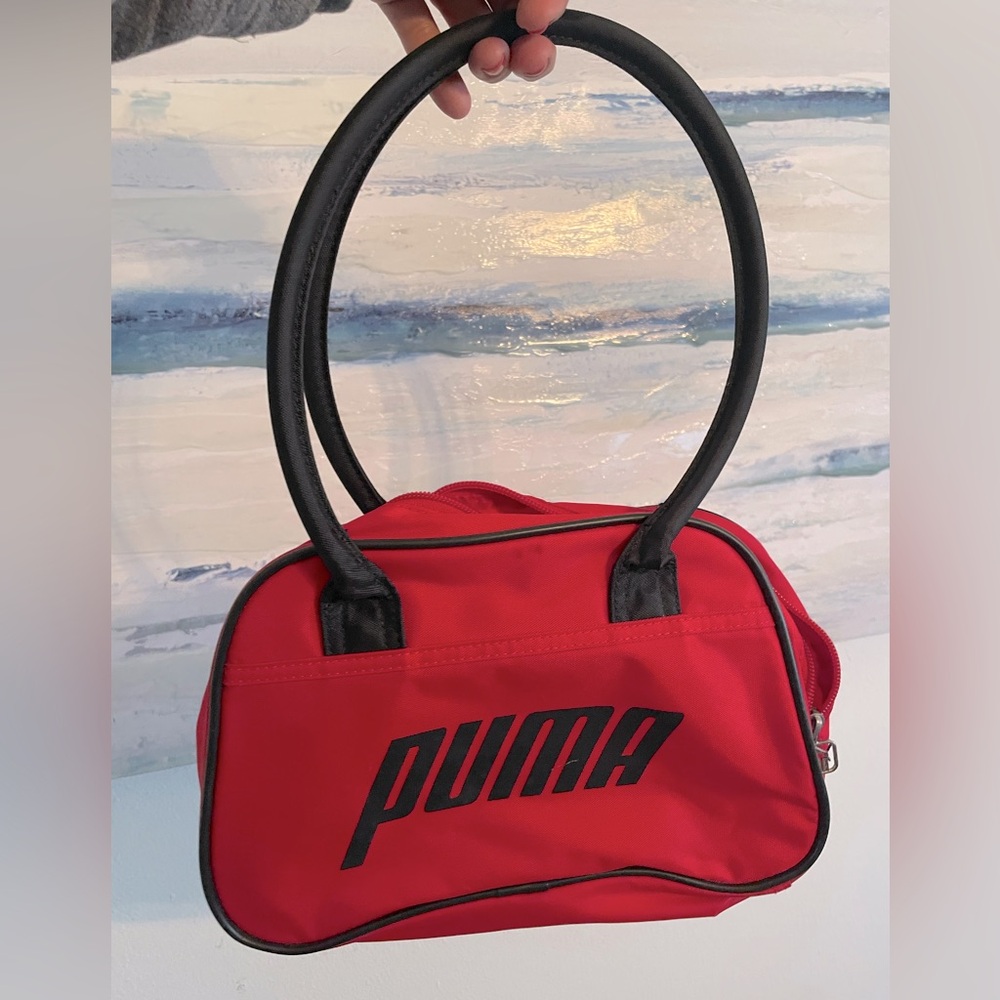 Puma Red and Black Handbag